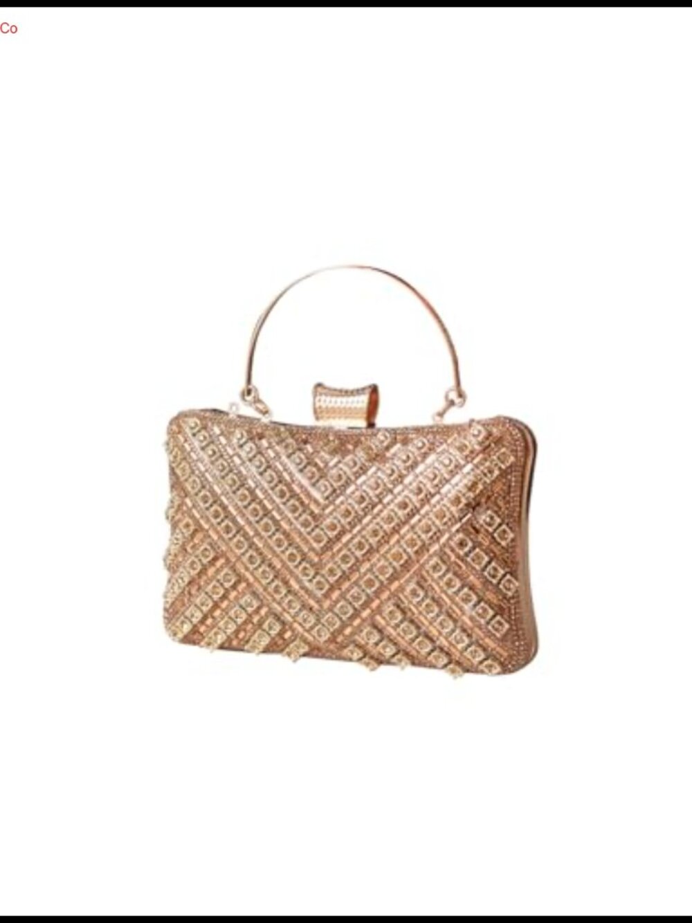 Rhinestone Clutch Evening Bag with Detachable Chain Wedding Purse